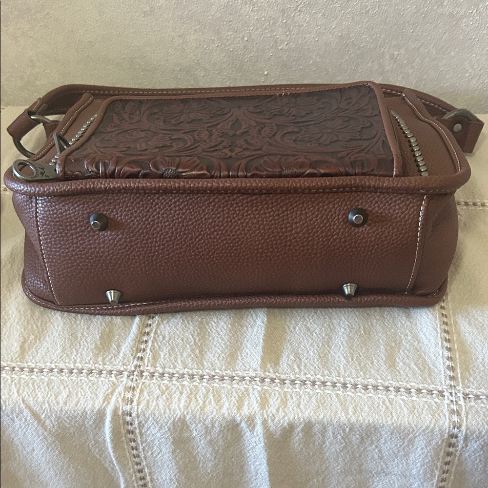 Montana West Dark Brown Studded Crossbody Bag - Picture 4 of 4